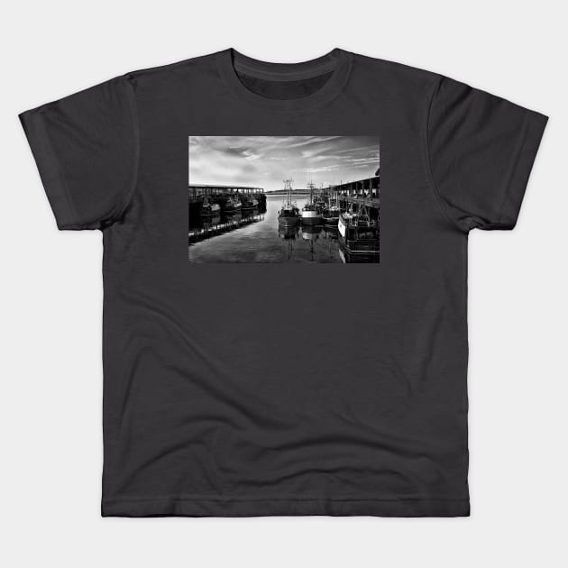 North Shields Fish Quay Kids T-Shirt by Violaman